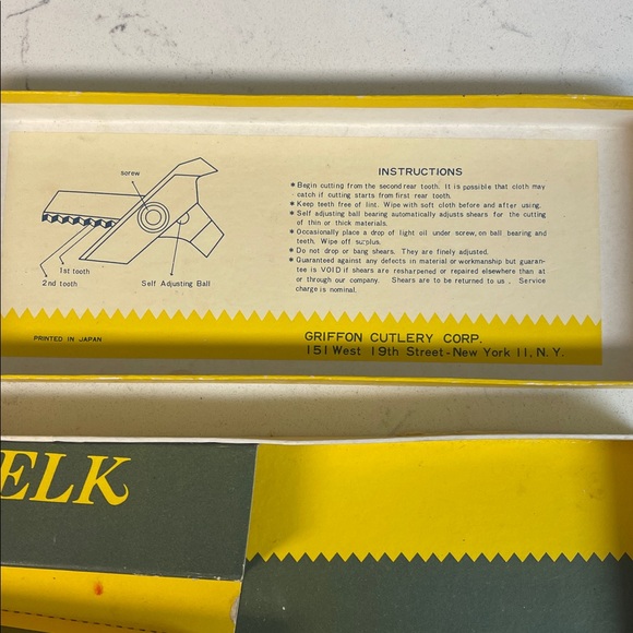 Vintage ELK Chrome Pinking Shears Chrome Plated Model “A” Size 9” - Picture 3 of 16